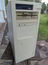 Vintage Beige Desktop PC Tower AT Computer w/ Floppy & 44X CD-ROM TC picture