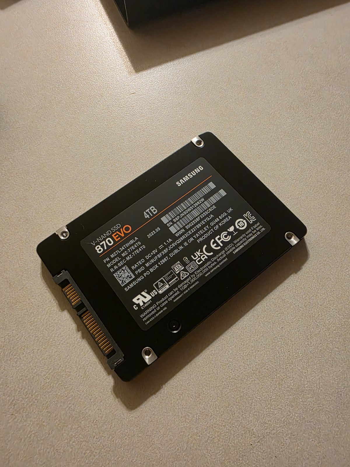 Samsung 870 EVO 4TB 2.5 Samsung 870 EVO 4TB 2.5