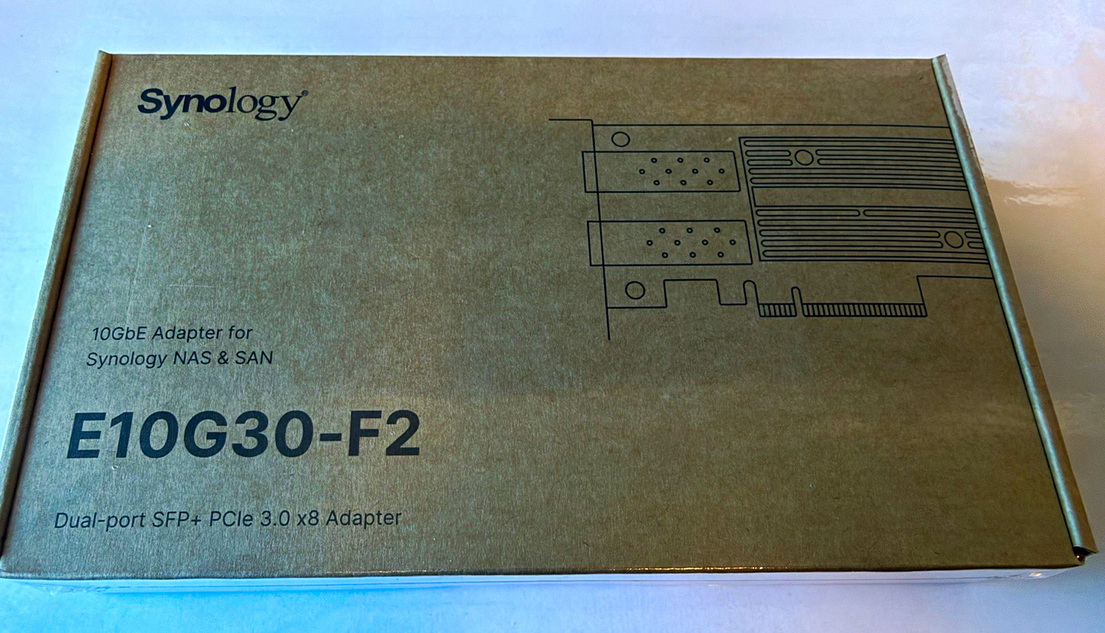 Synology E10G30-F2 Dual-Port SFP+ 10Gbps PCIe x8 Wired Network Adapter