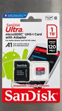 SanDisk Ultra 1TB Micro SDXC C10 A1 UHS-I 120MB/s Expanded Capacity Version picture