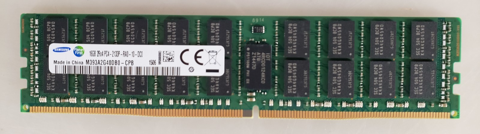 Samsung 16GB 2Rx4 PC4-2133P-RA0-10-DC0 M393A2G40DB0-CPB Memory RAM