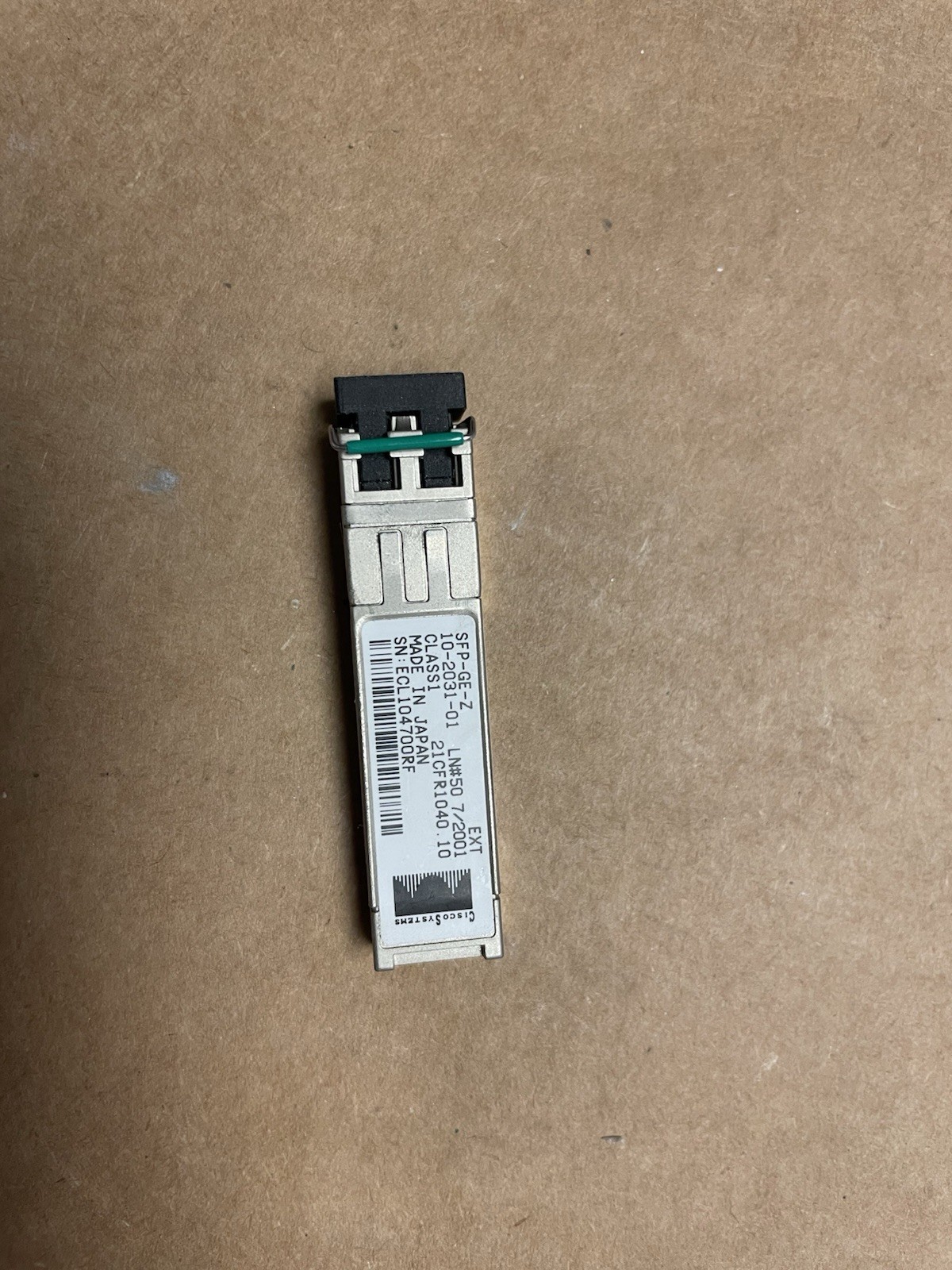 CISCO SFP-GE-Z , 1000BASE-ZX SFP 1550nm 70km DOM