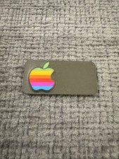 Vintage Apple Rainbow Metal Case Emblem Logo rectangle picture
