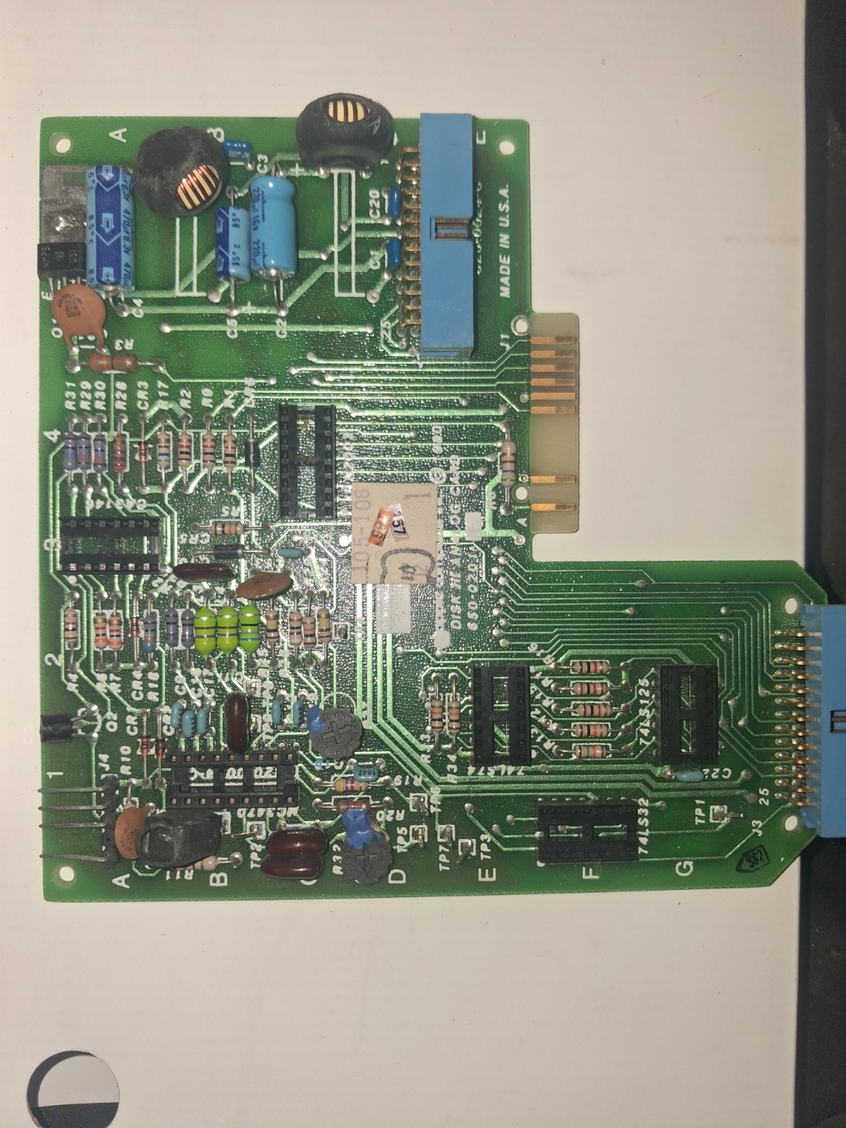 Vintage Apple lII Disk lII Floppy Drive Analog Card PCB 820-0024-C Tested