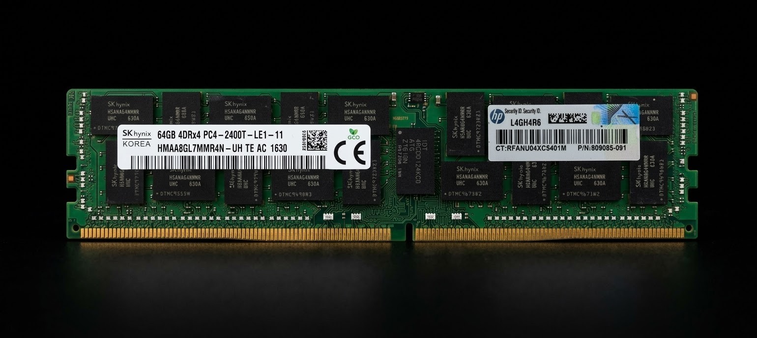 🔥SK hynix 64GB 4DRx4 PC4-2400T DDR4 ECC HMAA8GL7MMR4N-UH Server Memory