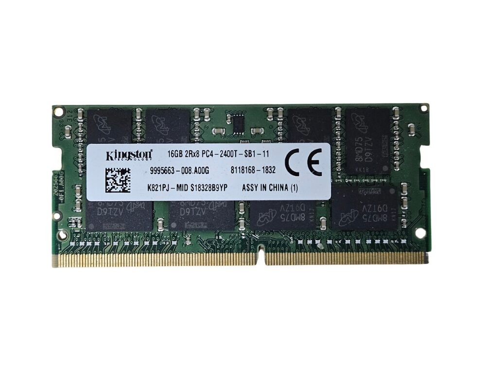 16GB Kingston 2Rx8 PC4 2400 DDR4 SODIMM Laptop RAM 9995663-008 PC4-19200 16GB Kingston 2Rx8 PC4 2400 DDR4 SODIMM Laptop RAM 9995663-008 PC4-19200