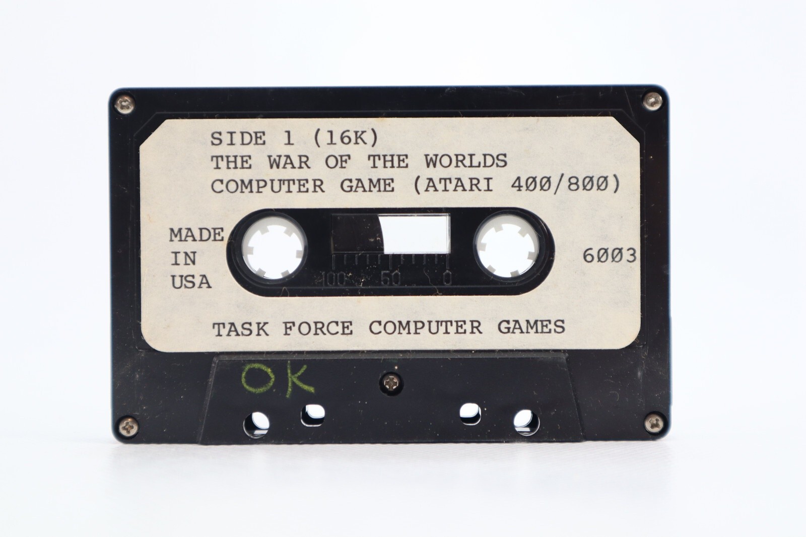 The War Of The Worlds Atari 400/600 Task Force Computer Cassette Game HG WELLS The War Of The Worlds Atari 400/600 Task Force Computer Cassette Game HG WELLS