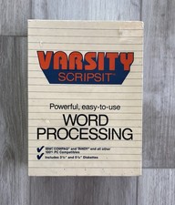 Vintage Tandy Computer Varsity Scripsit Word Processing 3.5 & 5.25 Disks SEALED picture