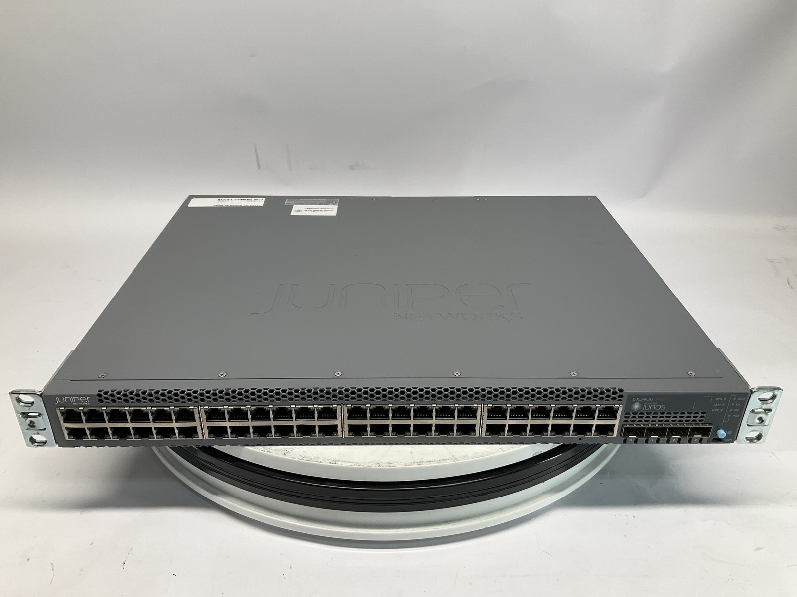 Juniper EX3400-48 PoE+ Gigabit Network Switch Layer 3 4x10G SFP+ 2x40G QSFP+ Juniper EX3400-48 PoE+ Gigabit Network Switch Layer 3 4x10G SFP+ 2x40G QSFP+