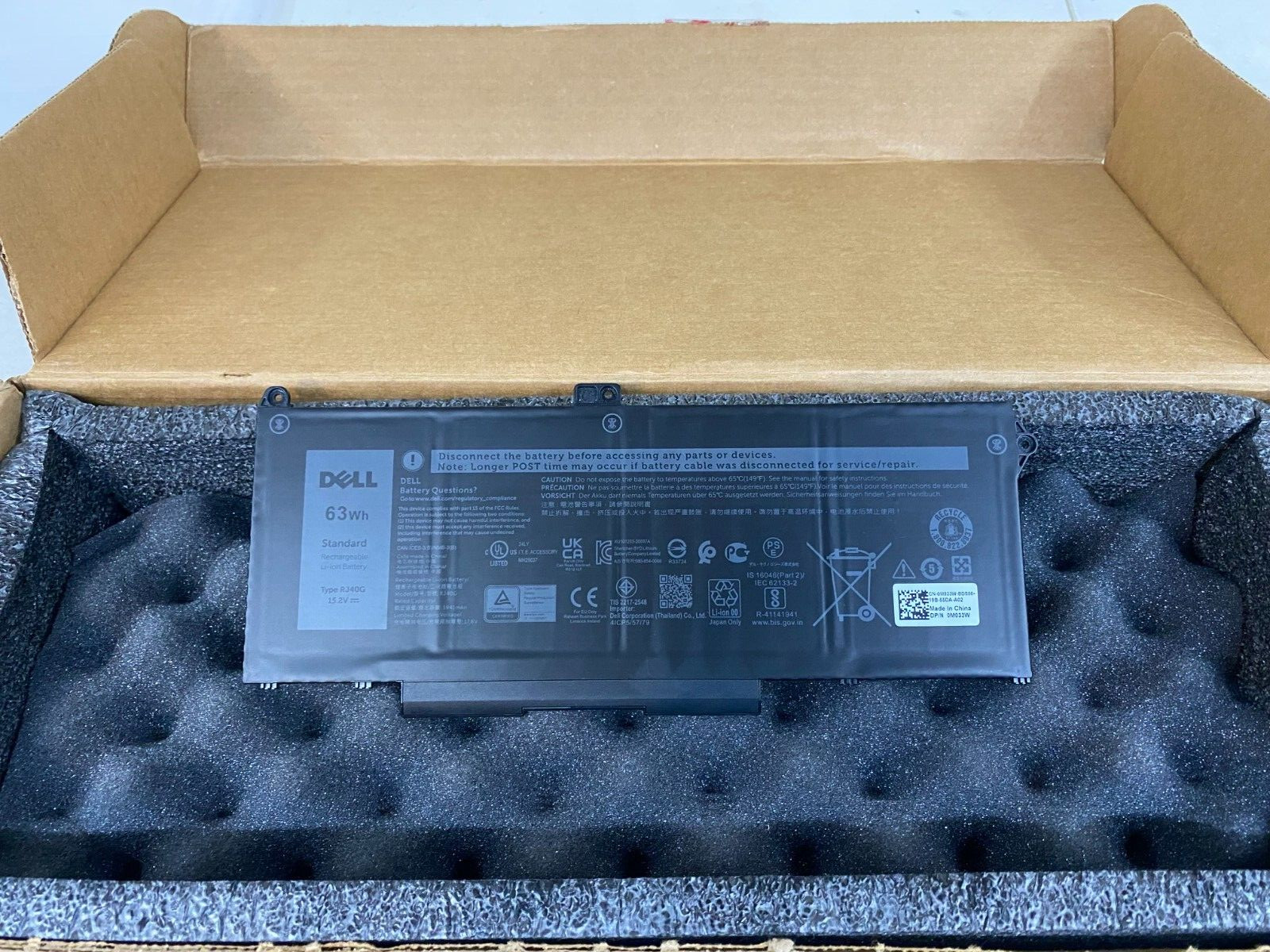 New Genuine OEM Dell Latitude 5420 5520 3560 4 Cell Laptop Battery RJ40G M033W New Genuine OEM Dell Latitude 5420 5520 3560 4 Cell Laptop Battery RJ40G M033W