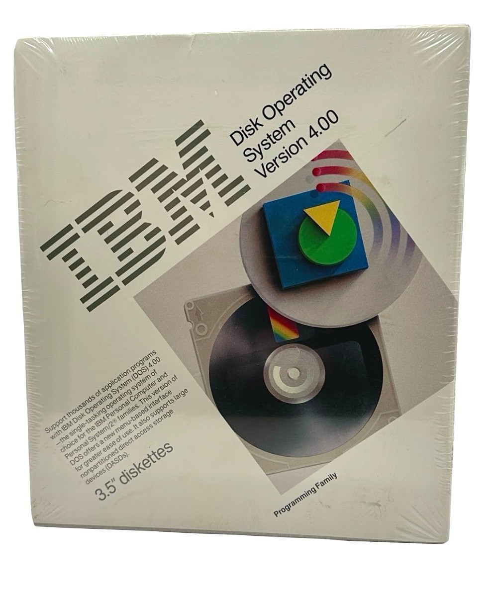 Vintage 1988 NOS IBM 3.5 inch diskettes Operating System 4.00