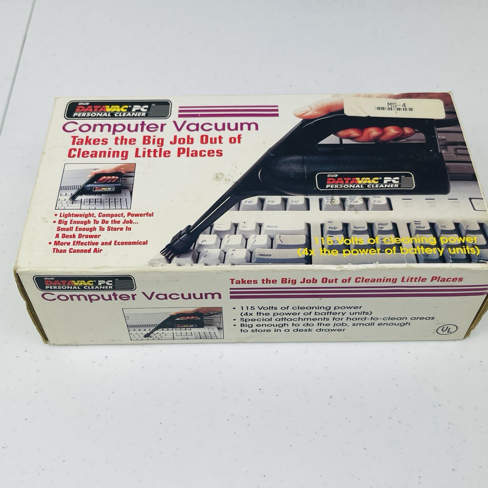 DATAVAC Personal Cleaner PC Computer Vacuum 115 volts cleaning power 1999 DATAVAC Personal Cleaner PC Computer Vacuum 115 volts cleaning power 1999