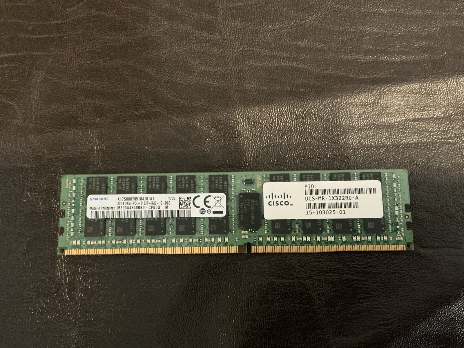 Cisco Samsung 32GB DDR4-2133 ECC RDIMM RAM M393A4K40BB0-CPB0Q M UCS-MR-1X322RU-A