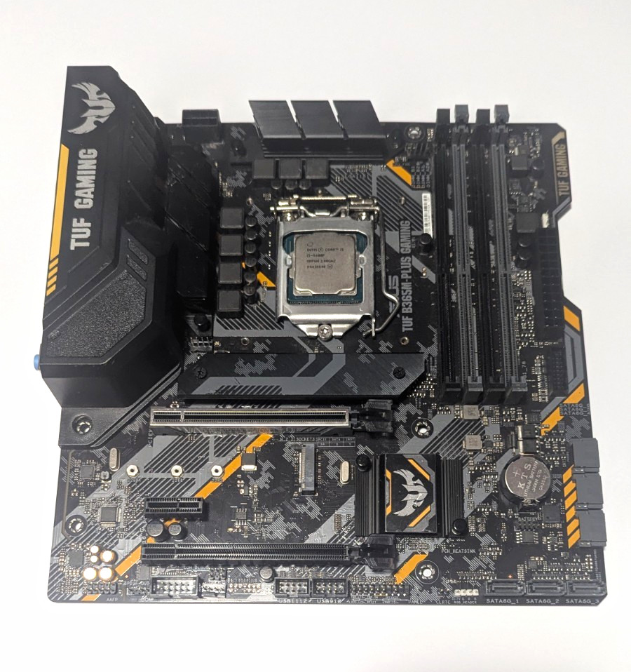 ASUS TUF B365M-PLUS GAMING MicroATX Motherboard, CPU Cooler, I5-9400f, Wifi Card