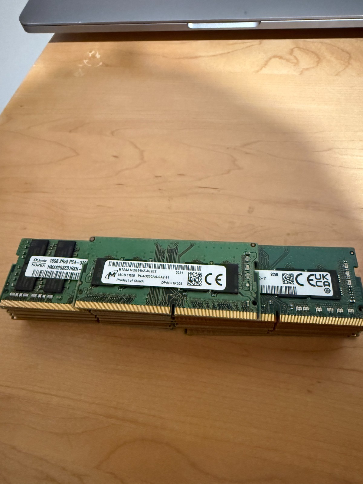 LOT of 15  16GB SK Hynix/Samsung/Micron RAM Sticks 1Rx8