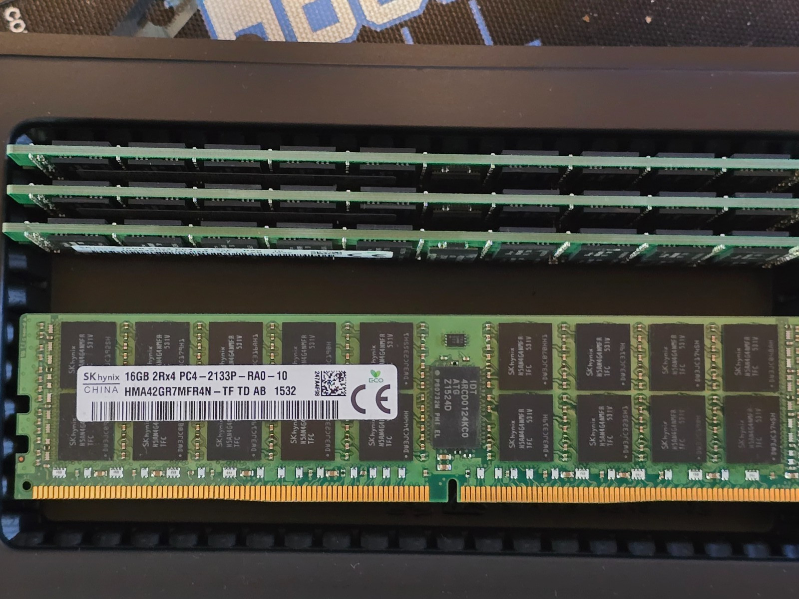 Lot of 4 SK Hynix HMA42GR7MFR4N-TF 16GB 2Rx4 PC4-2133P DDR4 ECC RAM