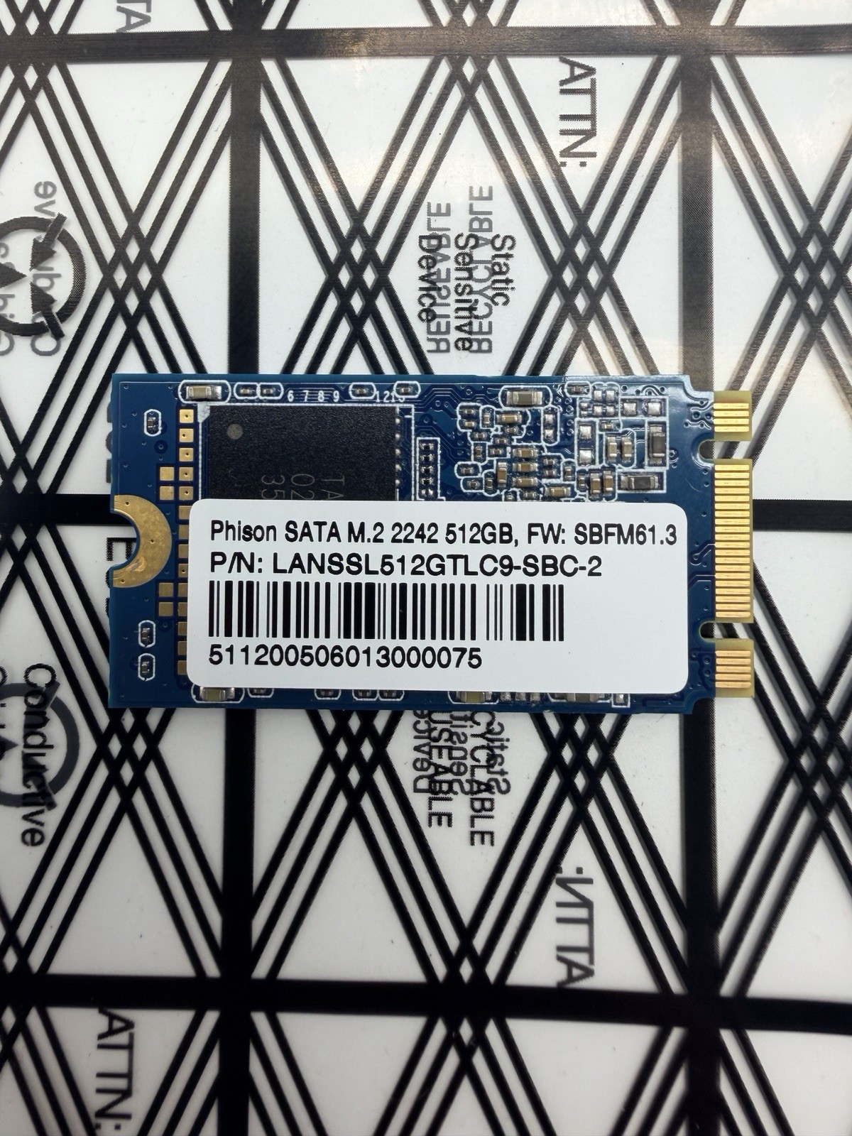 512GB mSATA Phison SSD OEM LANSSL512GTLCG M.2 2242 6Gb/s SATA Good Health 97% 512GB mSATA Phison SSD OEM LANSSL512GTLCG M.2 2242 6Gb/s SATA Good Health 97%