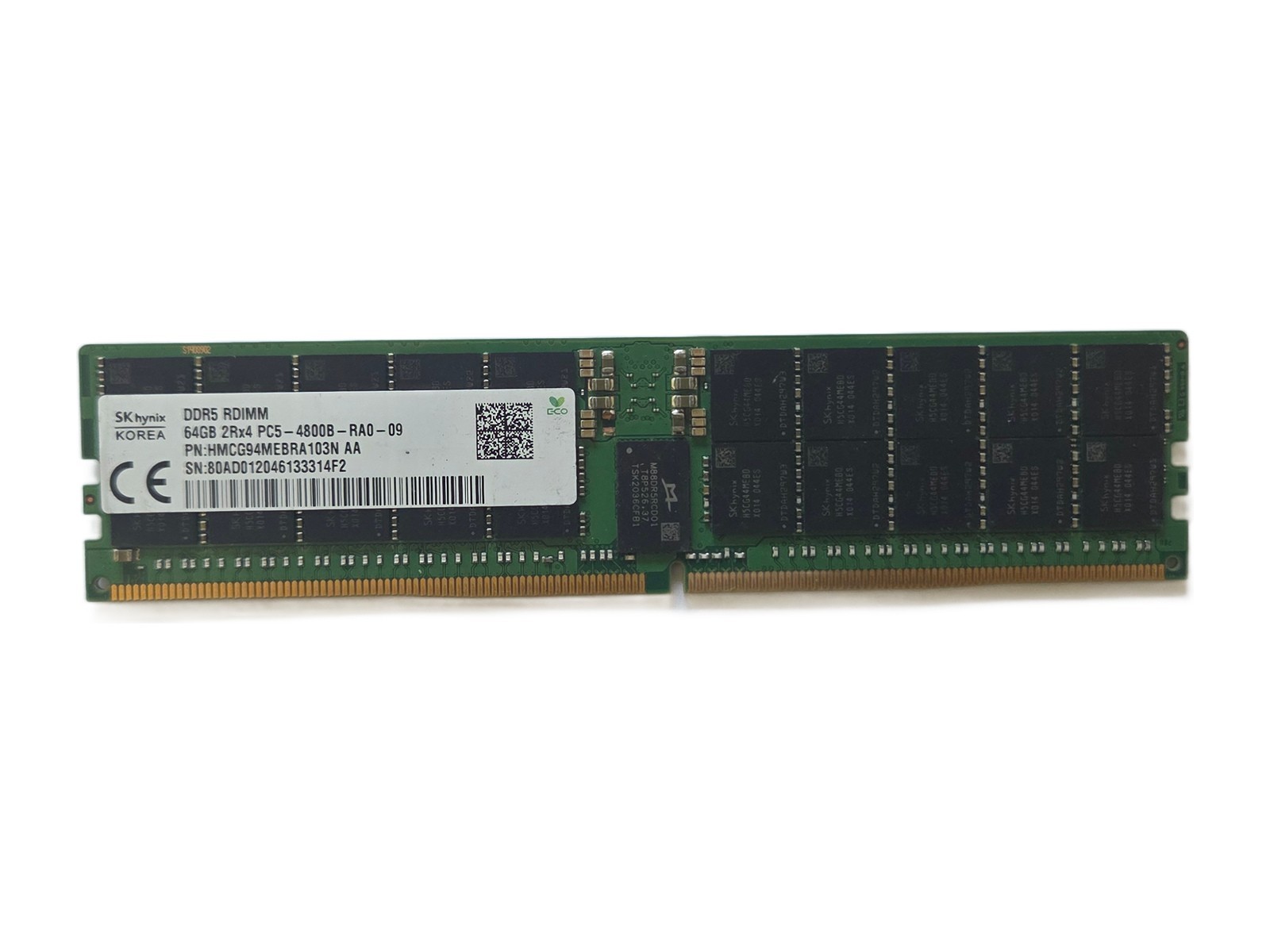 SKhynix 64GB DDR5 PC5-4800B SERVER Memory RAM HMCG94MEBRA103N SKhynix 64GB DDR5 PC5-4800B SERVER Memory RAM HMCG94MEBRA103N