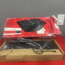 Vintage NEW Microsoft Natural Elite Keyboard Win95 PS/2 black Ergonomic open box picture