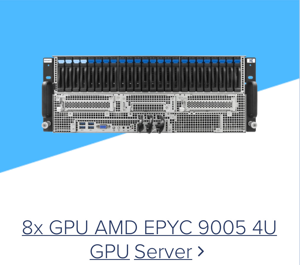 Excellent Condition EXXACT Server AMD 2x EPYC Turin / 1.1T Memory 24x 48GB DDR5