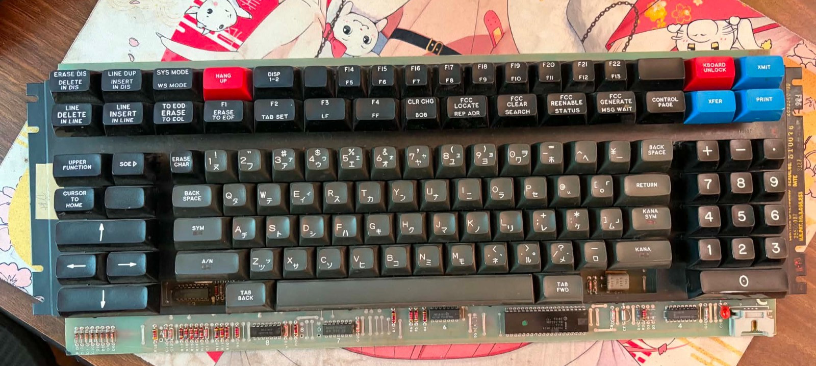 Vintage Japanese Katakana Double Shot Sperry Univac UTS 4000 Keyboard 1981 Vintage Japanese Katakana Double Shot Sperry Univac UTS 4000 Keyboard 1981
