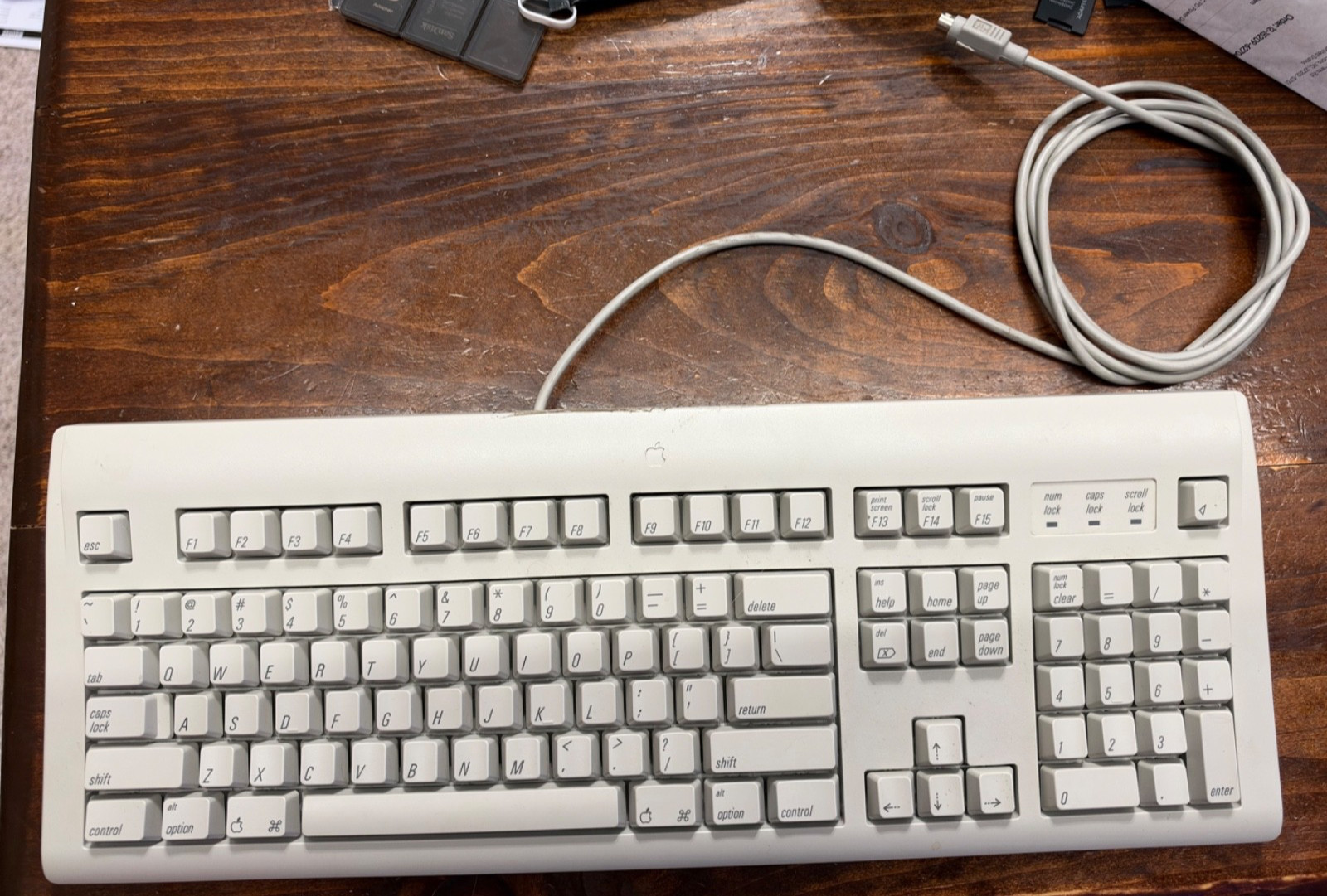 Vintage Apple Design Keyboard Model M2980 Macintosh ADB Vintage Apple Design Keyboard Model M2980 Macintosh ADB