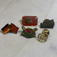 McDonalds Apple Teacher Pin vintage, Swing Manager, Germany Flag, Salad, 110% picture