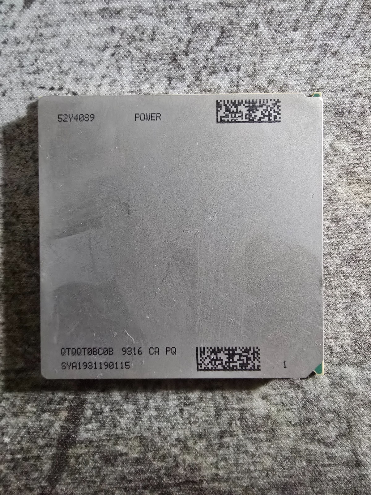 IBM 52Y4089 POWER7 9316 Server CPU Processor Gold Contacts IBM 52Y4089 POWER7 9316 Server CPU Processor Gold Contacts