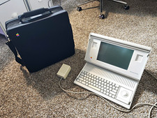 Non Working Apple Macintosh Portable Vintage Laptop Computer with Carrying Case picture