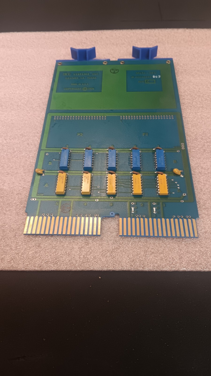 VINTAGE DEC/MDB Systems MLSI-TEV Circuit Board #40040340 1976 (B5)