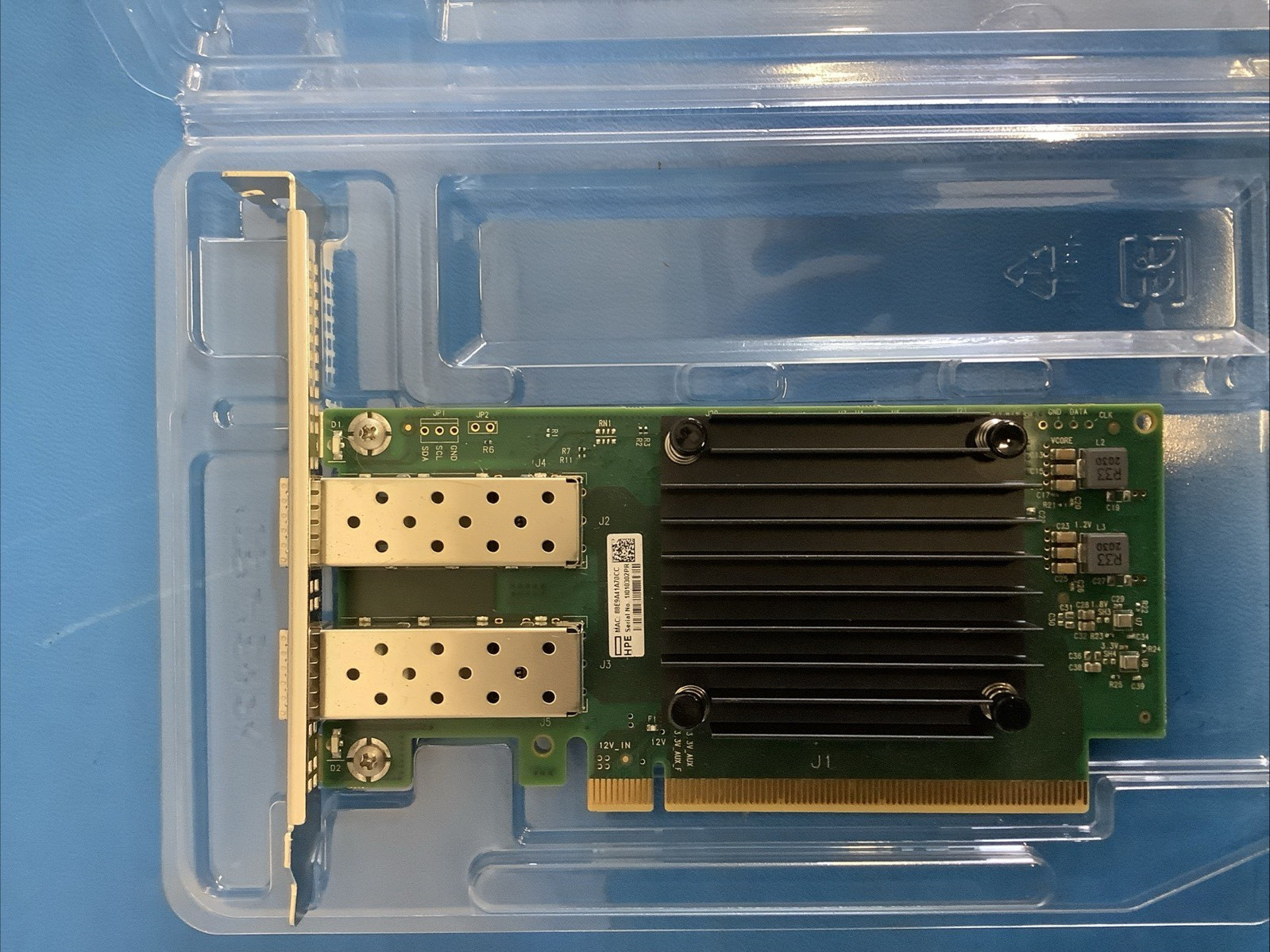 HPE P10109-B21 MCX512F-ACAT 10/25GbE Dual-Port SFP28 NIC P10107-001 P12608-001 HPE P10109-B21 MCX512F-ACAT 10/25GbE Dual-Port SFP28 NIC P10107-001 P12608-001