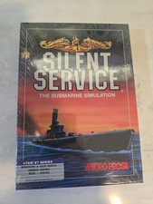 Silent Service Atari 1040/520 ST Disk By Microprose Factory Sealed- BRAND NEW picture