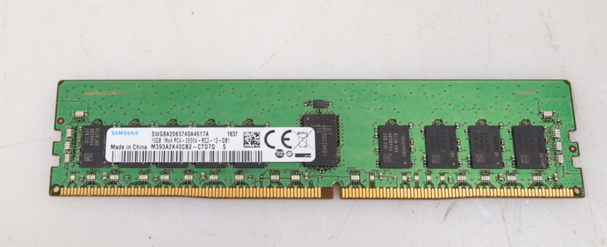 16GB Samsung M393A2K40CB2-CTD7Q PC4-2666V DDR4 RDIMM Memory 16GB Samsung M393A2K40CB2-CTD7Q PC4-2666V DDR4 RDIMM Memory