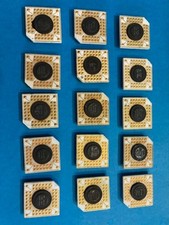 Vintage  White Ceramic PGA Integrated Circuit Computer Chip picture