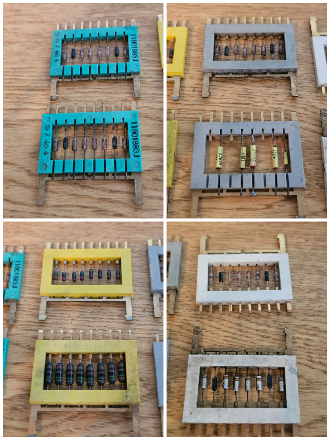 8x Gold Rare Vintage Mainframe Burroughs Transistor Cordwood Modules B2500/B5000 8x Gold Rare Vintage Mainframe Burroughs Transistor Cordwood Modules B2500/B5000