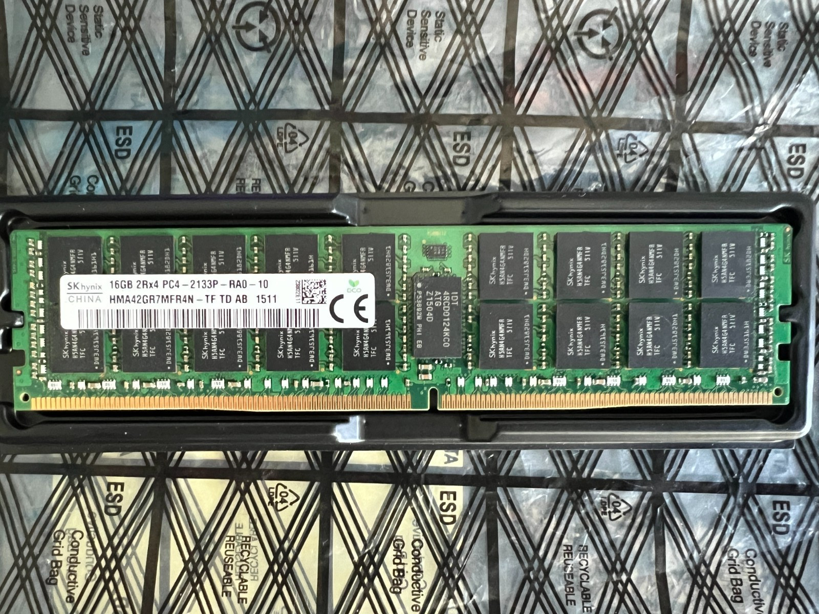 Lot of 4 SK Hynix 16GB 2Rx4 PC4-2133P-RA0-10 HMA4GR7MFR4N-TF Used Server ECC RAM