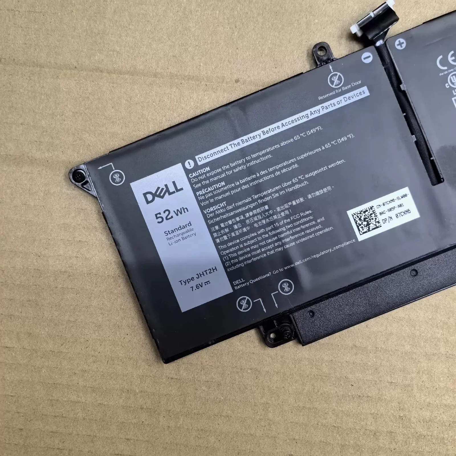 OEM Genuine JHT2H Battery FOR DELL Latitude 7410 7310 4V5X2 0WY9MP 0HRGYV 04V5X2 OEM Genuine JHT2H Battery FOR DELL Latitude 7410 7310 4V5X2 0WY9MP 0HRGYV 04V5X2