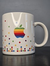 RARE Vintage 1980s Apple's classic rainbow-striped (Apple logo) picture