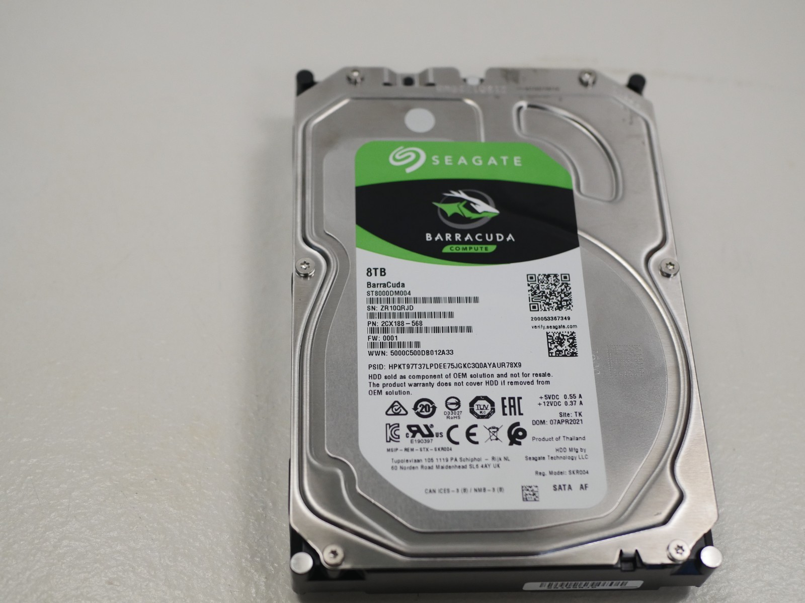 Seagate Barracuda 8TB Internal HDD 5.4K 6Gbps 3.5\
