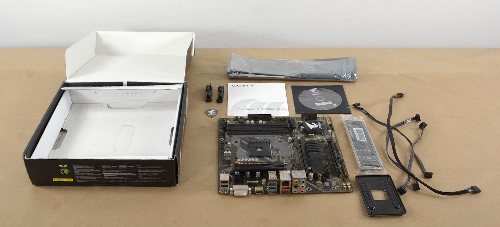 GIGABYTE B450 AORUS M AM4 AMD B450 Micro ATX Motherboard Tested Working GIGABYTE B450 AORUS M AM4 AMD B450 Micro ATX Motherboard Tested Working