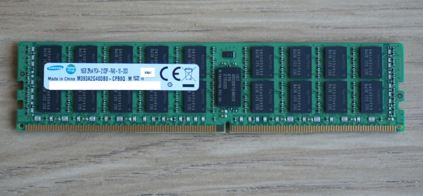 1 x Samsung M393A2G40DB0-CPB0Q 16GB PC4-2133P DDR4-17000 ECC Server Memory (S8 1 x Samsung M393A2G40DB0-CPB0Q 16GB PC4-2133P DDR4-17000 ECC Server Memory (S8