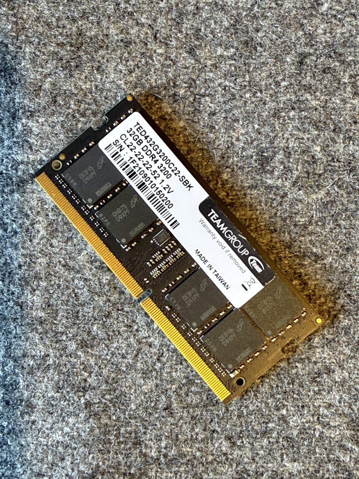 Team Group 32GB DDR4 3200 Memory RAM - Single Stick  - BRAND NEW