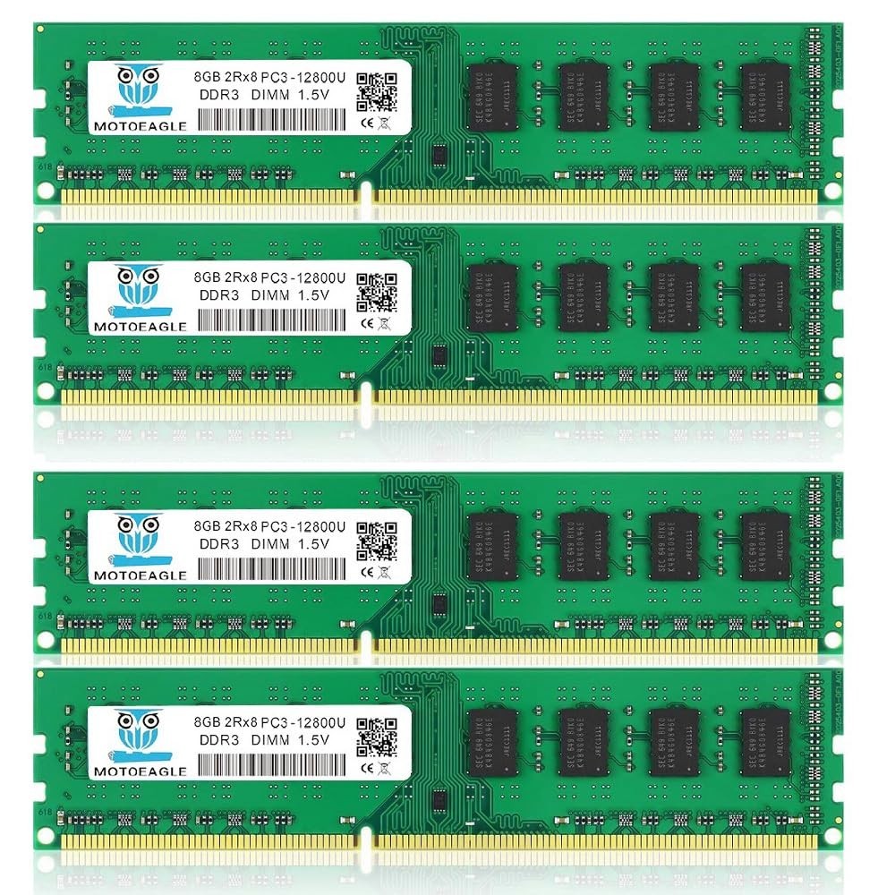 32GB DDR3 RAM 1600MHz PC3-12800U 240-Pin UDIMM Desktop Memory Kit (4x8GB) 32GB DDR3 RAM 1600MHz PC3-12800U 240-Pin UDIMM Desktop Memory Kit (4x8GB)