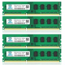 32GB DDR3 RAM 1600MHz PC3-12800U 240-Pin UDIMM Desktop Memory Kit (4x8GB) picture