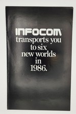 Vintage Infocom 1986 sales brochure catalog Six new worlds in 1986 #F9 picture