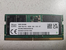 SK Hynix PC5-38400 (DDR5-4800B) 16GB SODIMM Laptop Memory RAM HMCG78MEBSA095N BA picture