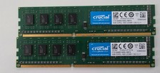 LOT OF 2 Crucial 4GB DDR3L-1600 UDIMM Desktop Memory CT51264BD160BJ (8GB Total) picture