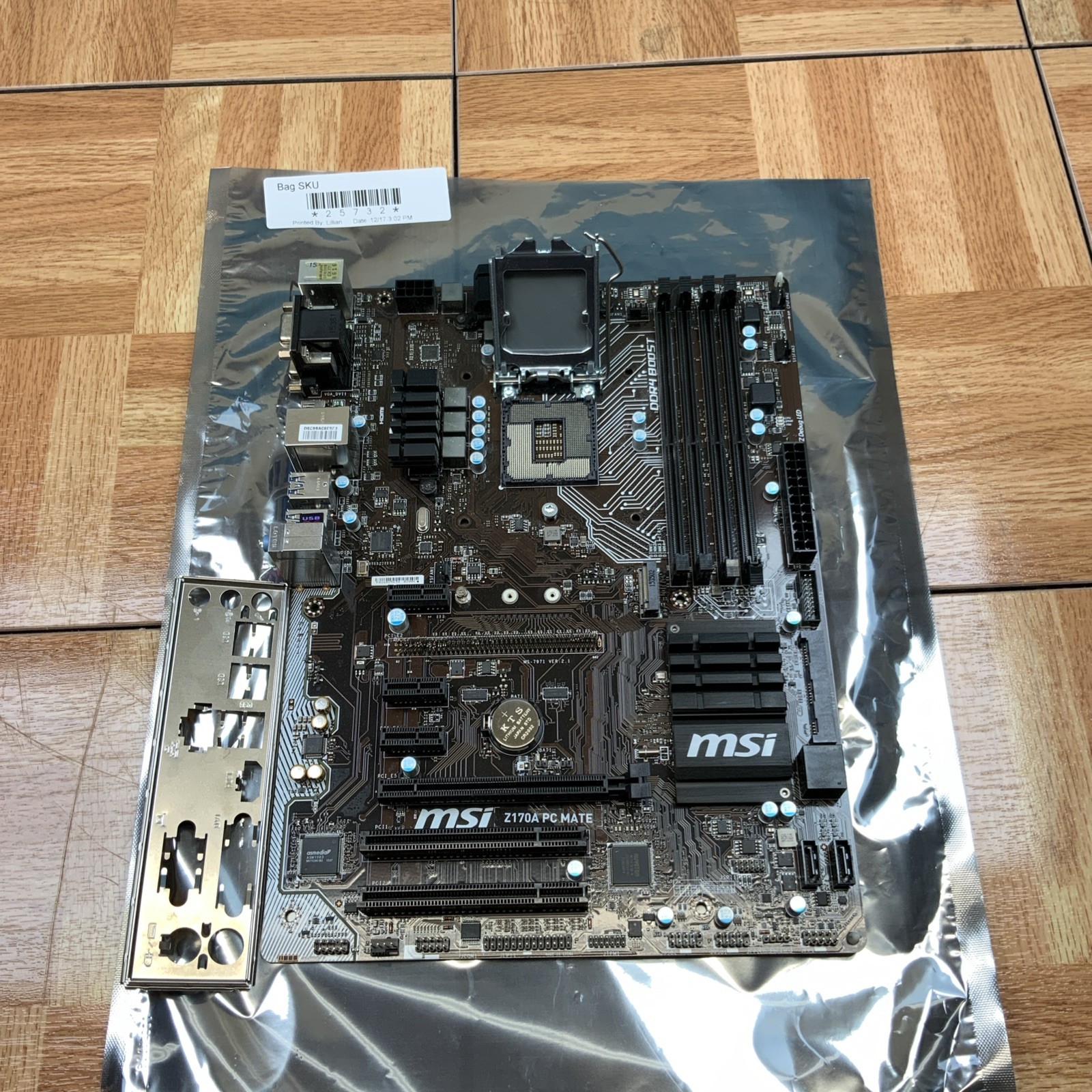 MSI Z170A PC MATE Motherboard - Functional Good Condition MSI Z170A PC MATE Motherboard - Functional Good Condition