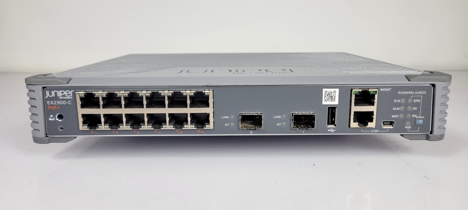 Juniper EX2300-C-12P 12-Port Gigabit PoE+ Ethernet Switch w/ 2x 10GbE SFP+ Juniper EX2300-C-12P 12-Port Gigabit PoE+ Ethernet Switch w/ 2x 10GbE SFP+