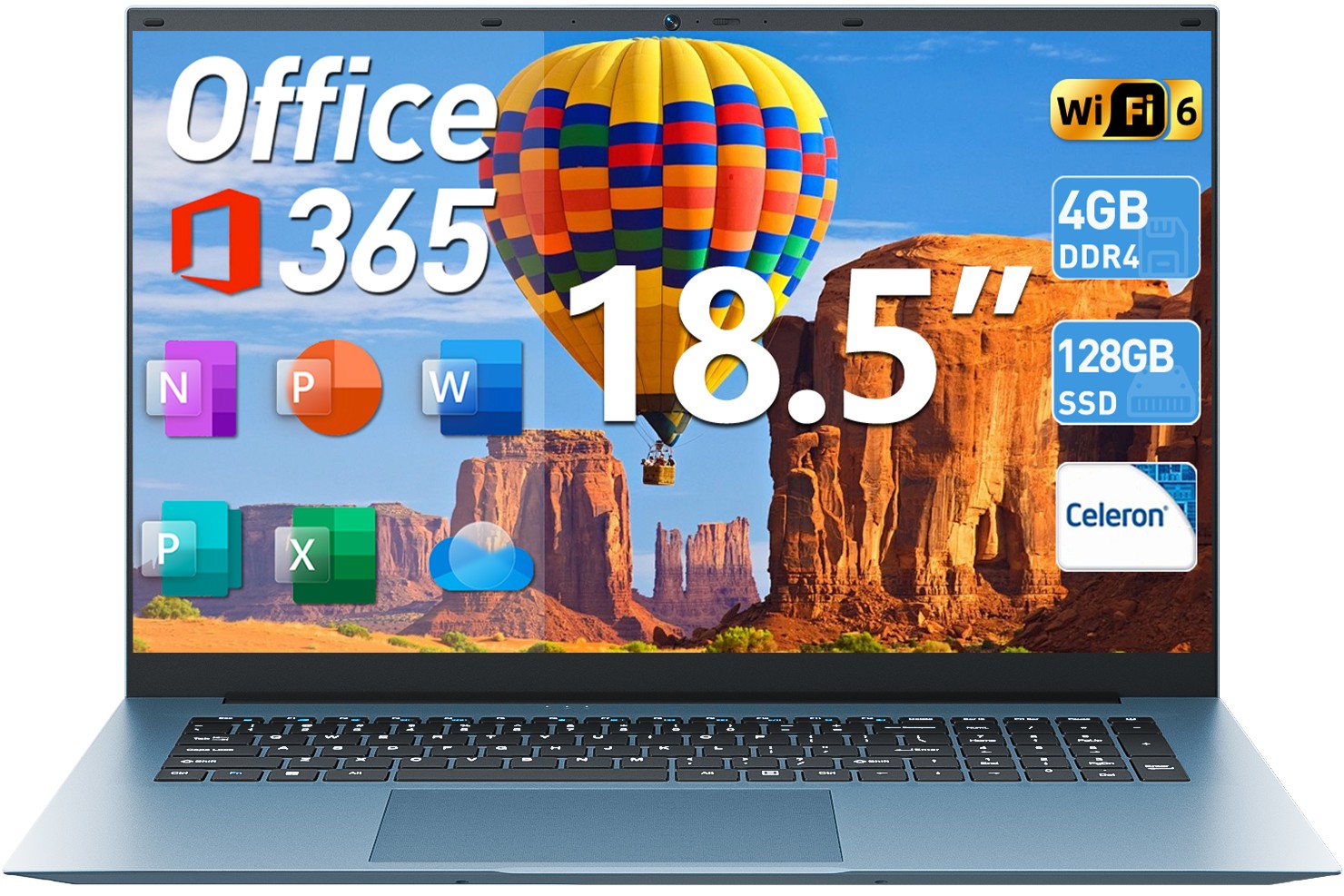 2026 NEW SGIN 18.5 inch FHD Laptop Intel N5095 2.9GHz WIFI6 Win11, Microsoft 365